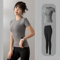 ชุดออกกำลังกาย 2 ชิ้น Master Jang Yoga & Pilates: เสื้อแขนสั้น + กางเกงเลกกิ้ง