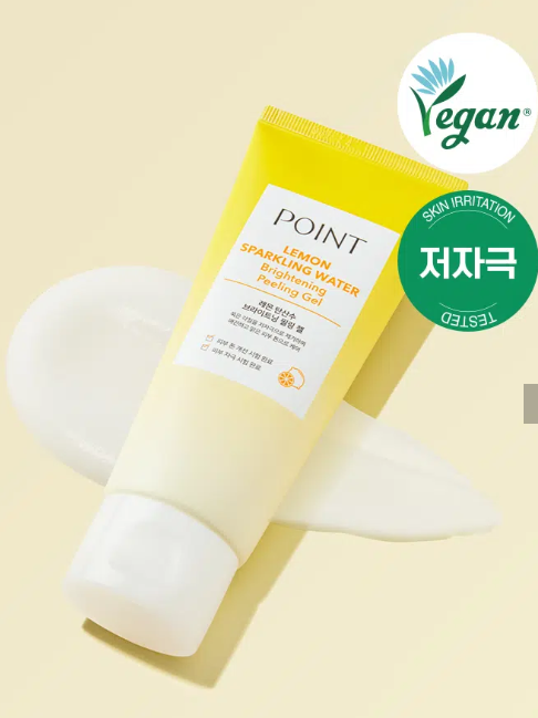 เจลผลัดเซลล์ผิว Point Lemon Sparkling Water Brightening Peeling Gel 100 มล.