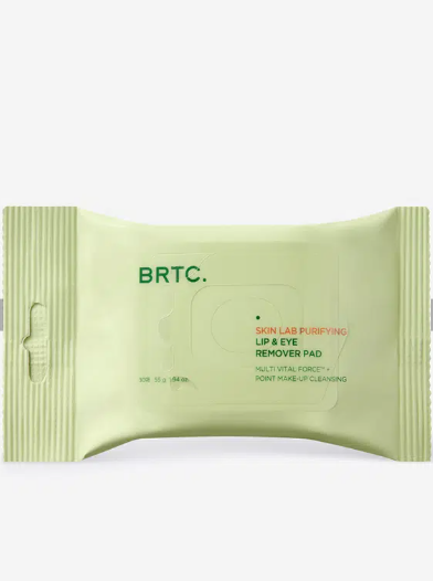 แผ่นเช็ดทำความสะอาดริมฝีปากและรอบดวงตา BRTC Skin Lab (30 แผ่น)