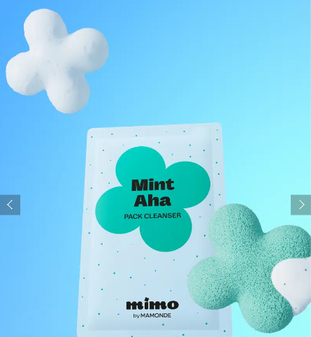 Mimo by Mamonde Mint-AHA Pack Cleanser 4 กรัม * 6 แพ็ค (Amorepacific)