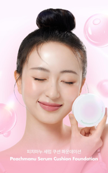 รองพื้นแบบคุชชั่น Parnell Peach Manu Serum Cushion Foundation เฉดสี 21