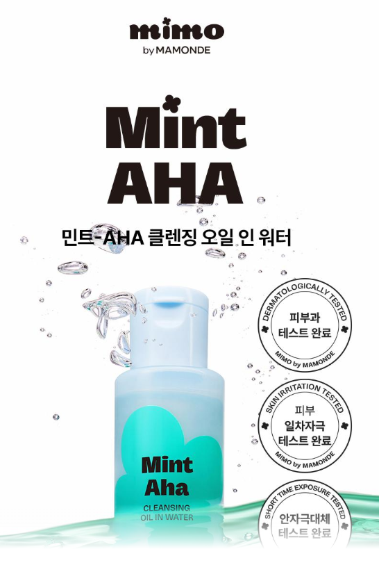 Mimo by Mamonde Mint-AHA Cleansing Oil-in-Water 100 ml (Amorepacific)