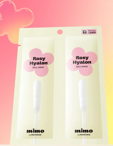 มาส์กหน้า Mimo by Mamonde Rosy Hyaluron Ball Mask แพ็ค 2 ชิ้น (Amorepacific)