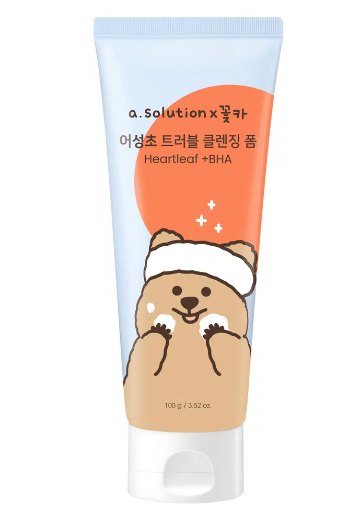 โฟมล้างหน้า A-Solution Houttuynia Cordata Trouble ขนาด 100 กรัม (X Kkotka)