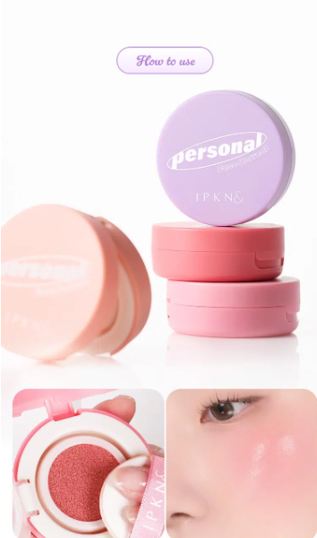 บลัชออนแบบคุชชั่น IPKN Personal Tone สี Nude Bare