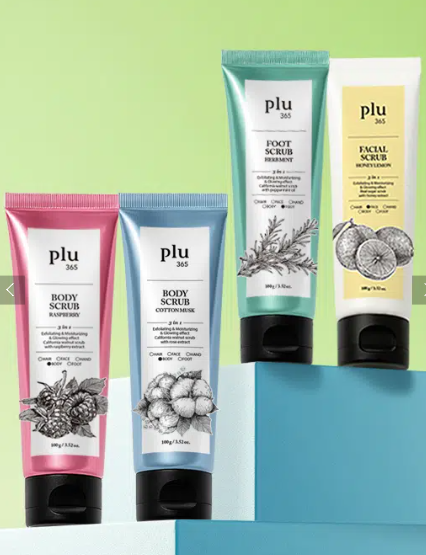 สครับขัดผิวหน้า Plu365 กลิ่นน้ำผึ้งมะนาว 100 กรัม