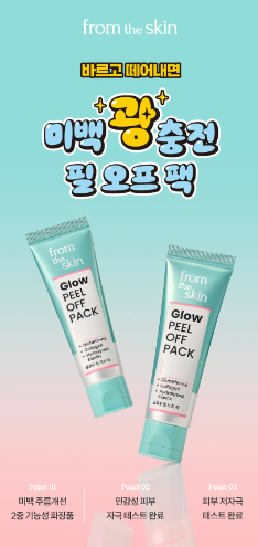 จากแผ่นมาส์กหน้าแบบลอกออก Skin Glow ขนาด 20 กรัม