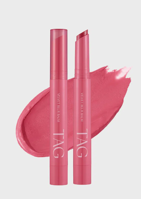 Tag Velvet Blur Balm (เบอร์ 4_สีชมพูเข้ม)