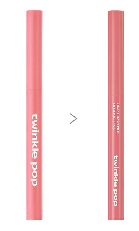 ดินสอเขียนขอบปาก Twinkle Pop Over สีชมพู Cool Pink จาก CLIO