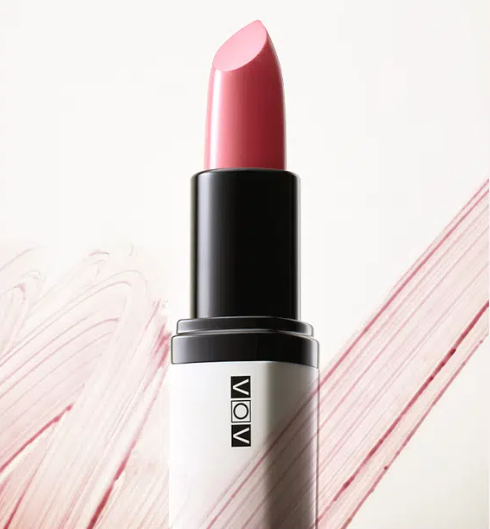 [รองเท้าบัลเล่ต์สีชมพู 01] ลิปสติกผ้าซาติน Vov