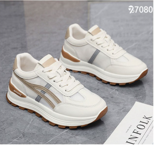 708090 รองเท้าวิ่งน้ำหนักเบาสำหรับผู้หญิง รองเท้าออกกำลังกายที่สวมใส่สบาย