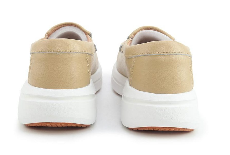 รองเท้าหนังวัวแท้ Beverly Hills Polo Club Easy Fit สำหรับผู้ชายและผู้หญิง สวมใส่สบาย แบบส้นแบนสำหรับผู้หญิง สวมง่าย
