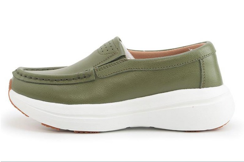 รองเท้าหนังวัวแท้ Beverly Hills Polo Club Easy Fit สำหรับผู้ชายและผู้หญิง สวมใส่สบาย แบบส้นแบนสำหรับผู้หญิง สวมง่าย