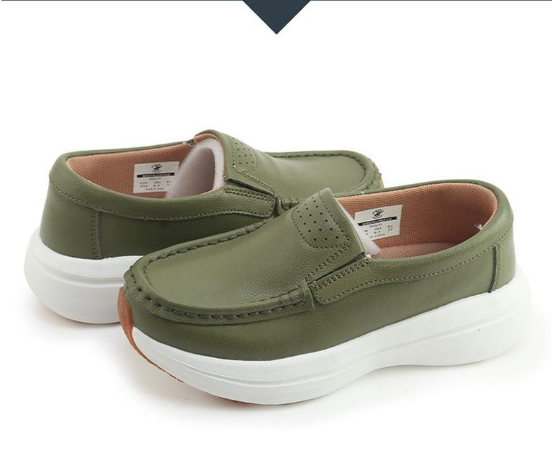 รองเท้าหนังวัวแท้ Beverly Hills Polo Club Easy Fit สำหรับผู้ชายและผู้หญิง สวมใส่สบาย แบบส้นแบนสำหรับผู้หญิง สวมง่าย