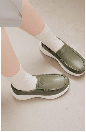 รองเท้าหนังวัวแท้ Beverly Hills Polo Club Easy Fit สำหรับผู้ชายและผู้หญิง สวมใส่สบาย แบบส้นแบนสำหรับผู้หญิง สวมง่าย