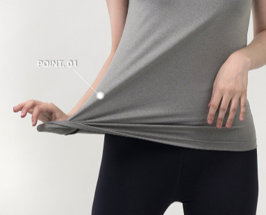 เสื้อยืดแขนสั้นทรงกลมผ้ายืดสี่ทิศทางสำหรับผู้หญิง Armedes รุ่น AR-211