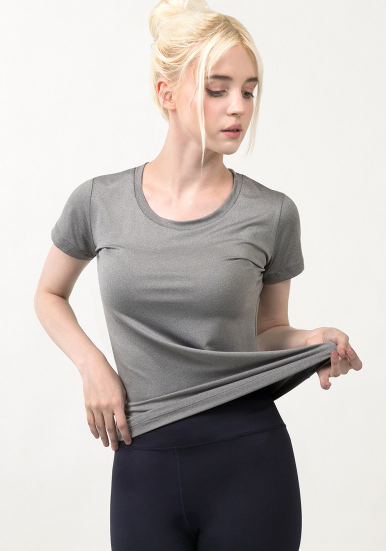 เสื้อยืดแขนสั้นทรงกลมผ้ายืดสี่ทิศทางสำหรับผู้หญิง Armedes รุ่น AR-211