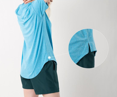 เสื้อยืดแขนสั้น Armedes สำหรับผู้หญิง รุ่น AR-213 2P ระบายความร้อนได้ดี ผลิตจากผ้ารีไซเคิล