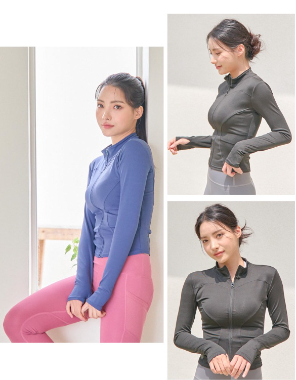เสื้อแจ็คเก็ตโยคะแบบซิปสำหรับผู้หญิงจาก Master Jang