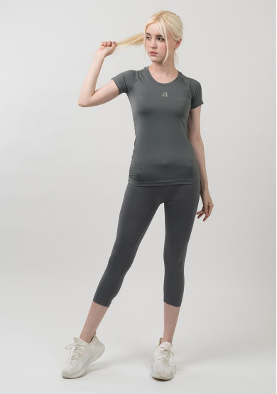 เสื้อยืดแขนสั้นโยคะสำหรับผู้หญิง Armedes รุ่น AR-2312 (2 ชิ้น)