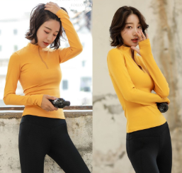 เสื้อแขนยาวครึ่งซิปสำหรับฝึกซ้อมของผู้หญิงจาก Fianist