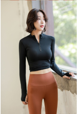 เสื้อแขนยาวครึ่งซิปสำหรับฝึกซ้อมของผู้หญิงจาก Fianist