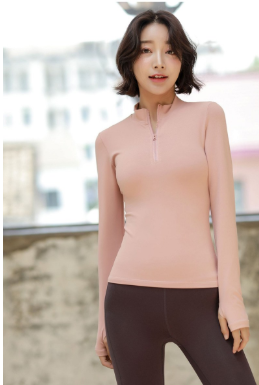 เสื้อแขนยาวครึ่งซิปสำหรับฝึกซ้อมของผู้หญิงจาก Fianist