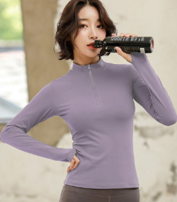 เสื้อแขนยาวครึ่งซิปสำหรับฝึกซ้อมของผู้หญิงจาก Fianist