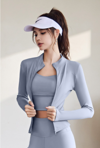 เสื้อแจ็คเก็ตวอร์มแบบซิปหน้า ทรงเข้ารูป สำหรับผู้หญิง จาก Fianist