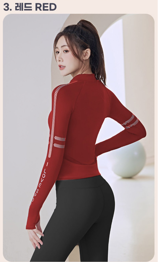 เสื้อแจ็คเก็ตแขนยาวโยคะลายลูกศรสำหรับผู้หญิงจาก Fianist