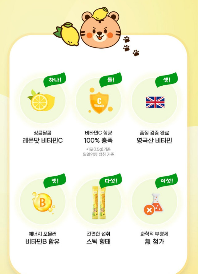 ผลิตภัณฑ์เสริมอาหารสำหรับเด็ก Baruni รสวิตามินซีและเลมอน ขนาด 150 กรัม 1 กล่อง