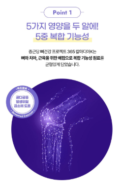 โครงการบำรุงสุขภาพกระดูกชงกุนดัง 365 แคลมาเดีย เค 180 เม็ด 1 แพ็ค