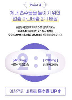 โครงการบำรุงสุขภาพกระดูกชงกุนดัง 365 แคลมาเดีย เค 180 เม็ด 1 แพ็ค