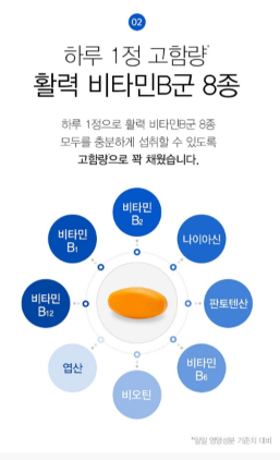 วิตามินบีรวม Megadose Koryo Eundan B ขนาด 51 กรัม จำนวน 60 เม็ด 1 แพ็ค