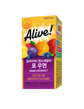 วิตามินรวมสำหรับผู้หญิง Alive Once Daily 30 เม็ด 1 แพ็ค