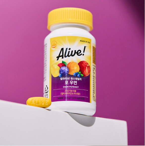 วิตามินรวมสำหรับผู้หญิง Alive Once Daily 30 เม็ด 1 แพ็ค