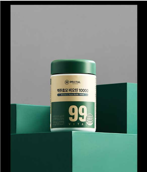 99 Vital Brewer's Yeast Biotin 10,000, 1 แพ็ค, 300 เม็ด