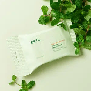 แผ่นเช็ดทำความสะอาดริมฝีปากและรอบดวงตา BRTC Skin Lab (30 แผ่น)