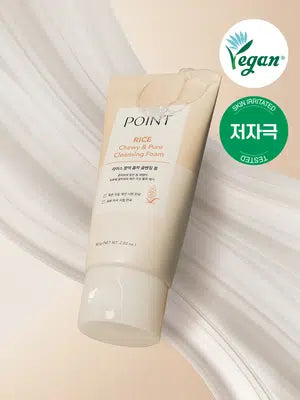 โฟมล้างหน้าสูตรข้าวเหนียว Point Rice ขนาด 80 กรัม