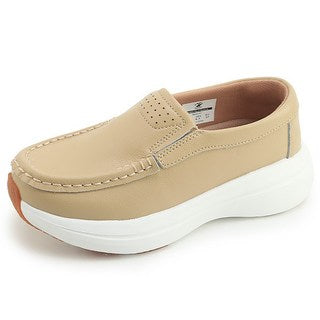 รองเท้าหนังวัวแท้ Beverly Hills Polo Club Easy Fit สำหรับผู้ชายและผู้หญิง สวมใส่สบาย แบบส้นแบนสำหรับผู้หญิง สวมง่าย