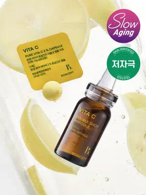 ชุดแอมพูลวิตามินซีแบบฟรีซดราย Bonsep Vita C Double Shot